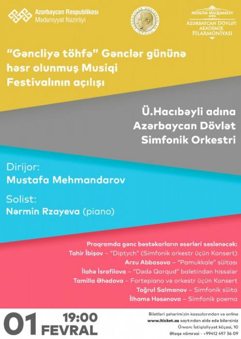 Bakıda "Gəncliyə töhfə" musiqi festivalı keçiriləcək<b style="color:red"></b>