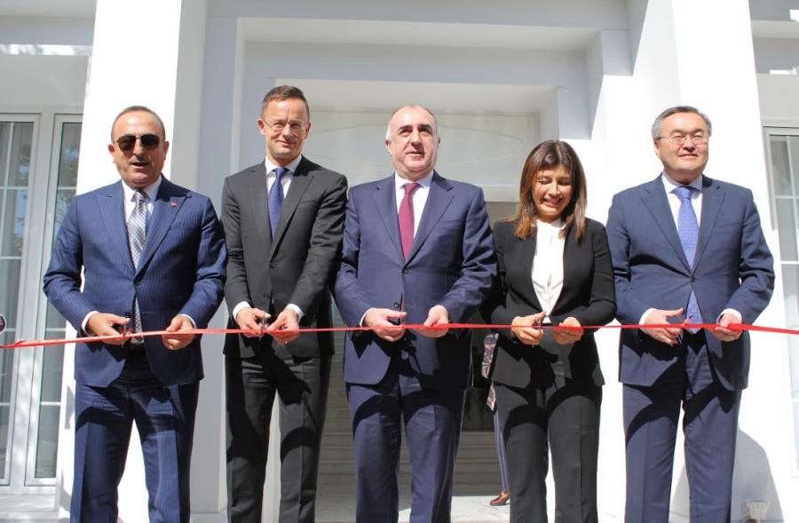 Beynəlxalq Türk Mədəniyyəti və İrsi Fondunun yeni binasının açılışı oldu - <b style="color:red">Foto </b>