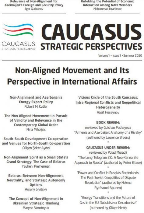 “Caucasus Strategic Perspectives”  jurnalının ilk sayı <b style="color:red"></b>