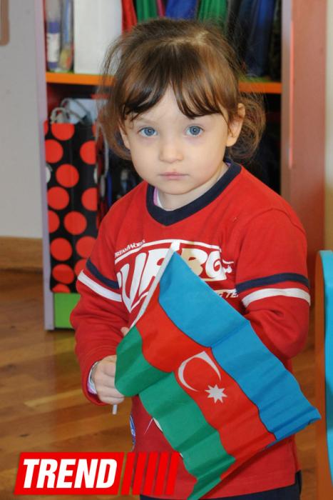 Bakının uşaq bağçalarında bayraq aksiyası - <b style="color:red">Fotolar</b>