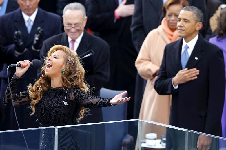Obamanın andiçməsində himni Beyons ifa edib<b style="color:red"> (FOTO, VİDEO)</b>