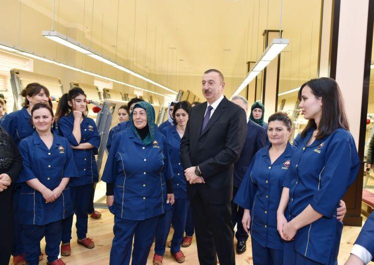 Prezident: “Gələn il Azərbaycanda daha 10 xalça fabriki açılacaq”
