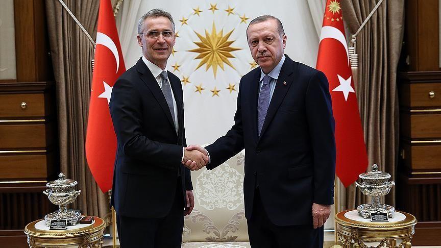 Türkiyə prezidenti NATO baş katibi ilə görüşdü
