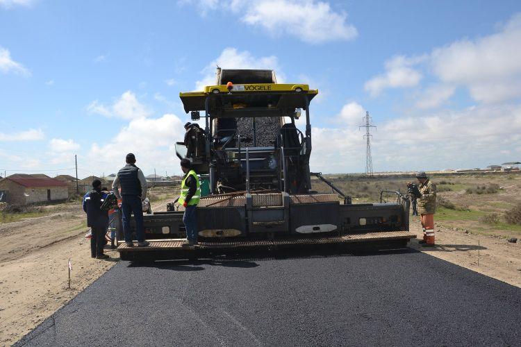 Neftçalanın 19 kəndini əhatə edən 47 kilometrlik yol yenidən qurulur