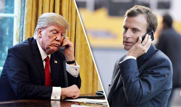 Fransa və ABŞ prezidentləri arasında telefon danışığı 