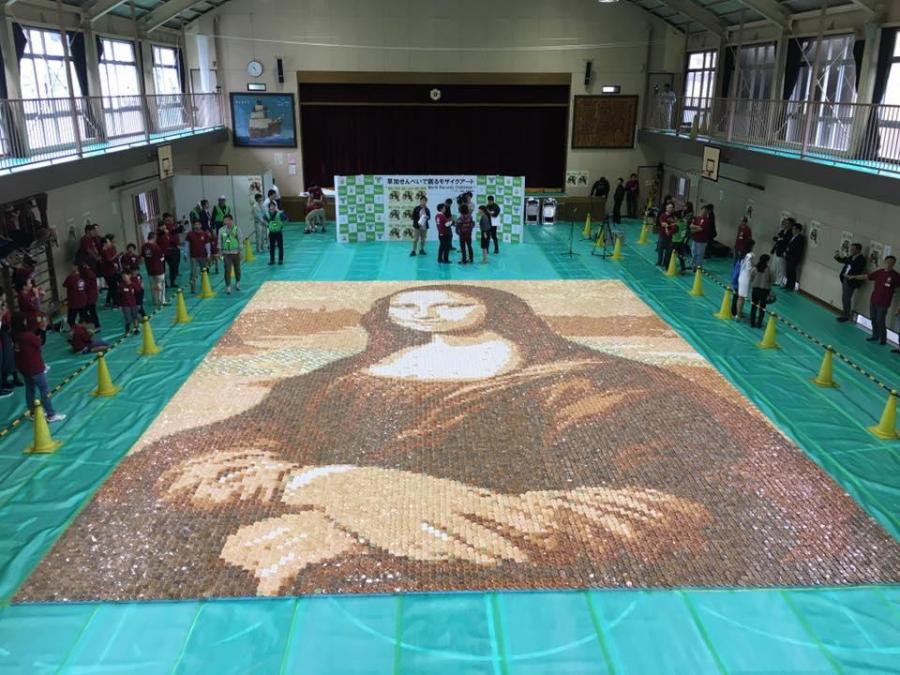 Yaponiyada düyü krekerlərindən "Mona Liza" 