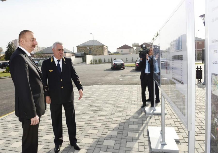 Prezident Sumqayıt Dəmir Yolu Vağzalı Kompleksinin açılışında 