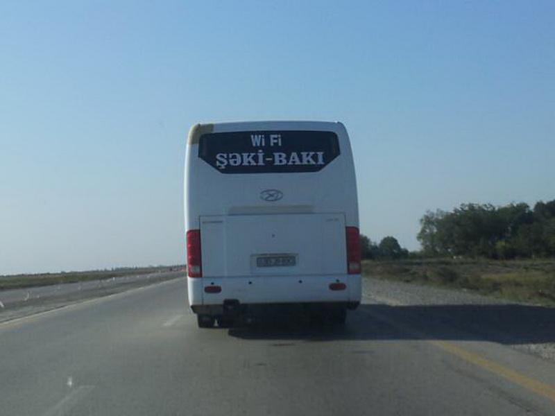 Azərbaycanda “Wi-Fi”-lı avtobus  (FOTO)