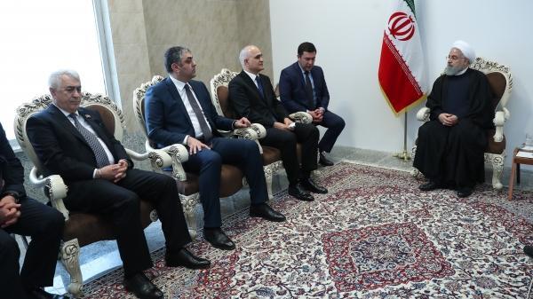 İran prezidenti Azərbaycan nümayəndə heyətini qəbul etdi