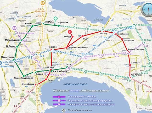 Yerüstü metro xətləri çəkilə bilər