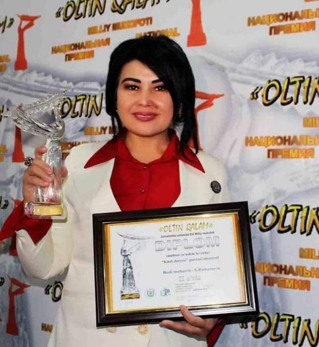 Xasiyyət Rüstəm Özbəkistanın ən nüfuzlu media mükafatına layiq görüldü