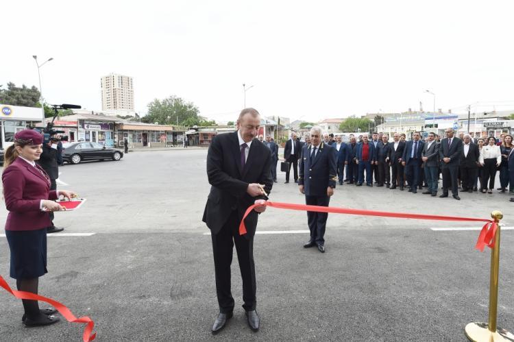 Prezident Sabunçu dəmir yolu vağzalı kompleksinin açılışında 