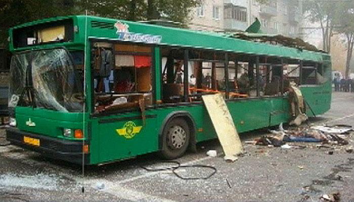 Rusiyada sərnişin avtobusu partladıldı: ölənlər var