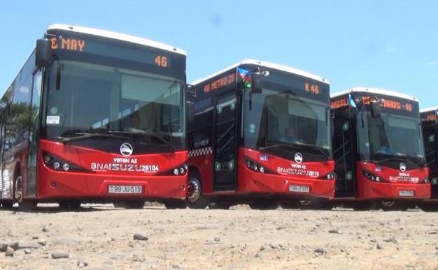 Bakıya 100-ə yaxın yeni avtobus gətirildi 