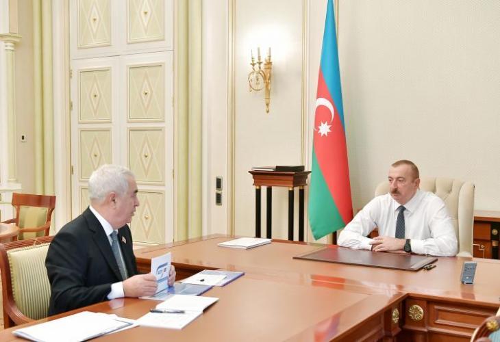 Prezident “Azərbaycan Dəmir Yolları” QSC-nin sədrini qəbul etdi
