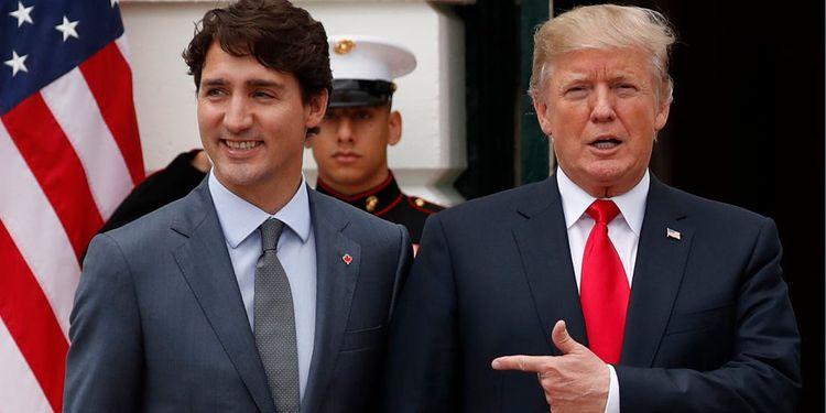 Tramp Kanada baş nazirini ikiüzlü adlandırdı