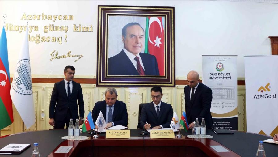BDU ilə “AzerGold” QSC arasında Əməkdaşlıq Protokolu imzalandı