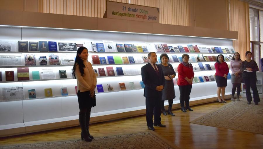 Dünya Azərbaycanlılarının Həmrəylik Günü Milli Kitabxanada da qeyd edilib