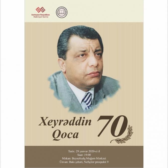 Tanınmış nasir və publisist Xeyrəddin Qocanın 70 illiyi qeyd ediləcək