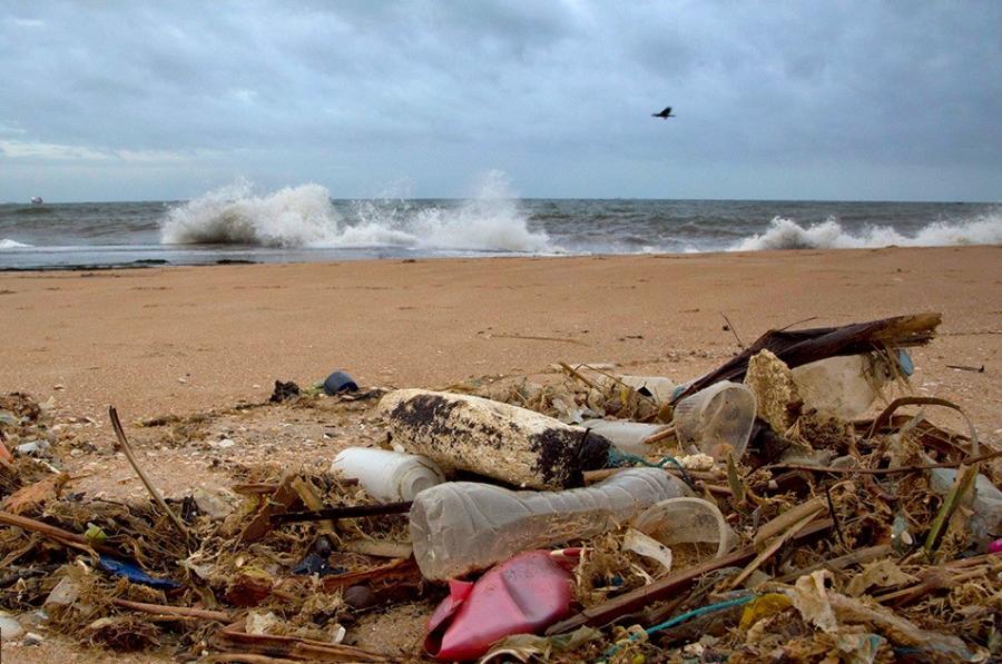 Okeana düşən plastik materiallar çox xırda hissələrə bölünür