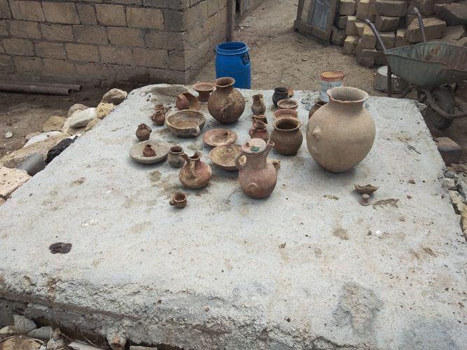 Sel nəticəsində Şamaxıda antik dövrə aid nekropol aşkar edildi