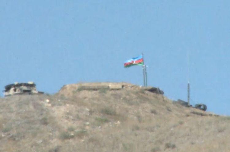 Suqovuşanda Azərbaycan bayrağı ucaldılır - Video
