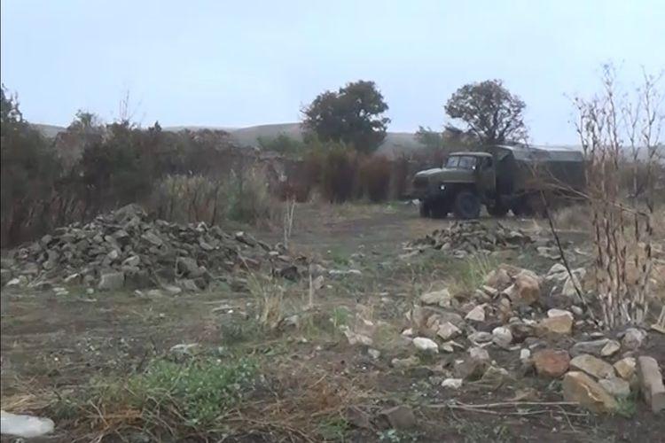 İşğaldan azad edilmiş Çaxırlı kəndinin görüntüləri -  Video