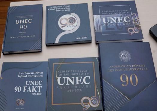 UNEC-in 90 illik yubileyinə töhfə - nəfis tərtibatda altı kitab