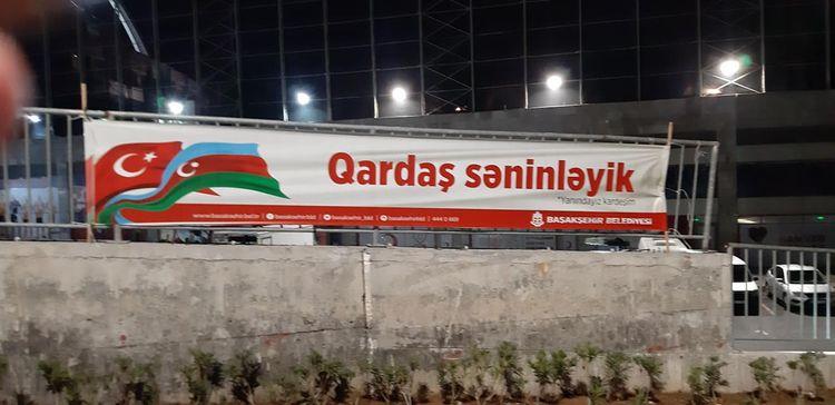 Türkiyədə Azərbaycan çempionuna dəstək pankartı açıldı