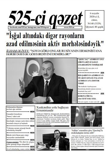 "525-ci qəzet"in 6 noyabr sayında nələr var? - ANONS