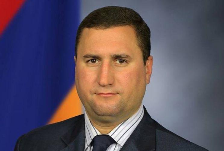 Ermənistan MN-in müavini vəzifəsindən azad edilib