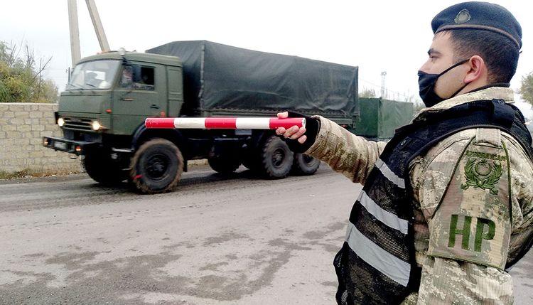 Rusiya sülhməramlı kontingenti üçün növbəti maddi-texniki təminat vasitələri gətirildi
