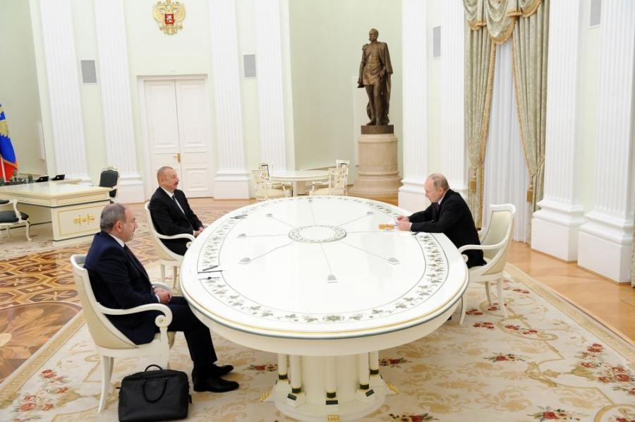 İlham Əliyev, Putin və Paşinyan bəyanat imzaladı - Yenilənib