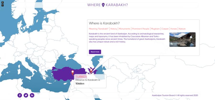 Turizm Bürosu “Where is Karabakh” platormasını istifadəyə verib