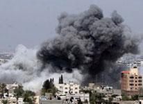 İsrail hərbi təyyarələri Fələstin parlamentinin binasını bombalayıb