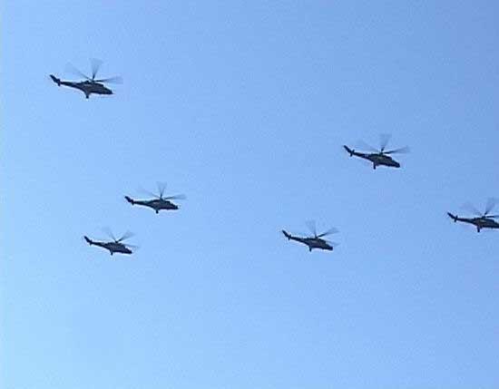 Hərbi helikopterlərimiz Füzuli istiqamətində