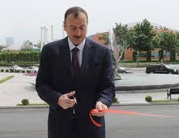 İlham Əliyev Goranboy-Yuxarı Ağcakənd yolunun açılışını etdi