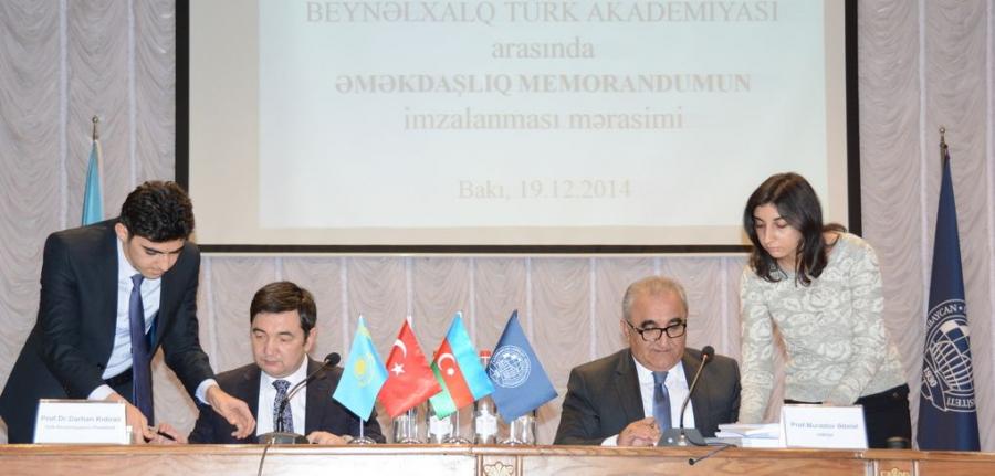 ADİU ilə Türk Akademiyası arasında anlaşma memorandumu imzalanıb