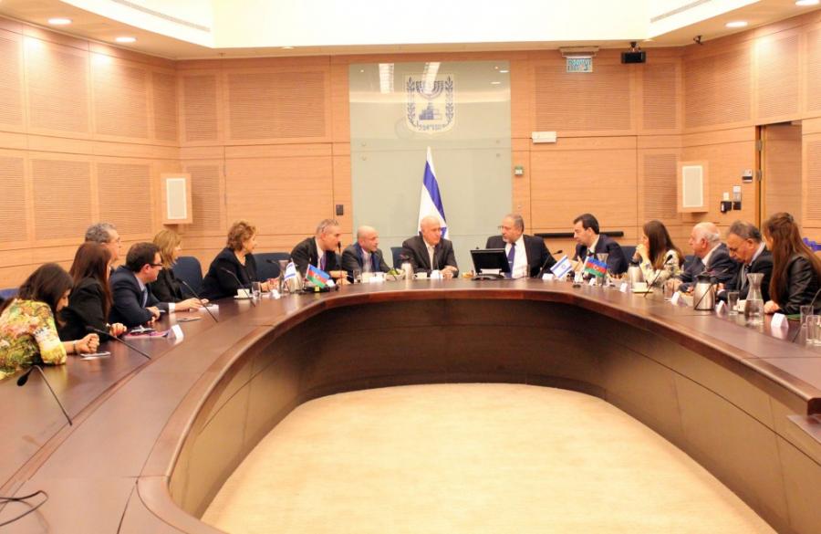 Milli Məclisinin rəsmi nümayəndə heyəti İsrail Knessetində qəbul edilib