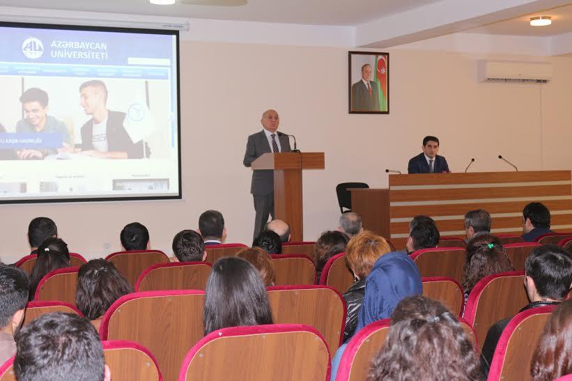 Komitə sədri Azərbaycan Universitetində