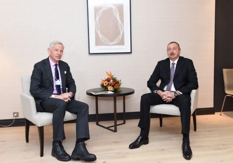 Prezident Davosda "McKinsey"in qlobal idarəedici tərəfdaşı ilə görüşdü