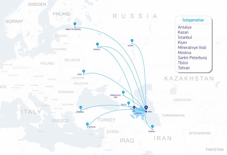 "Buta Airways" İstanbul və Sankt-Peterburqa biletlərin satışına başladı
