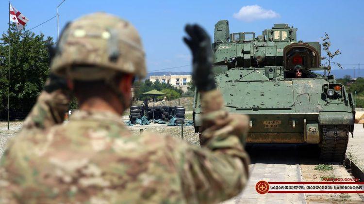 ABŞ hərbi texnikası Gürcüstanda