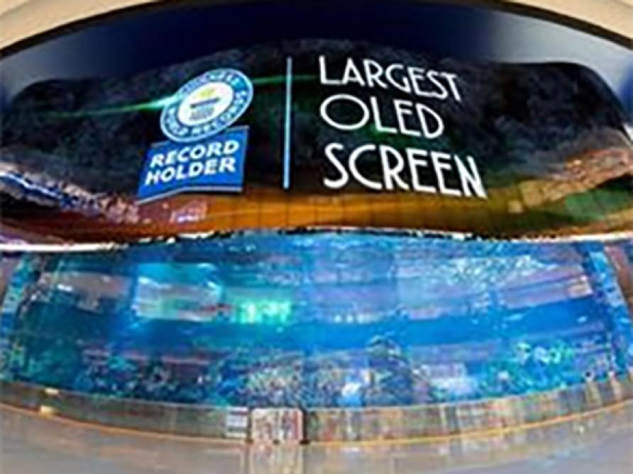 Dünyada ən böyük OLED displey yaradıldı