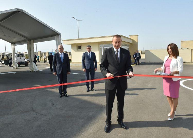 Prezident Balaxanı Sənaye Parkının açılışında 