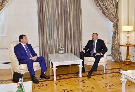 Prezident Qazaxıstan baş nazirinin I müavinini qəbul etdi