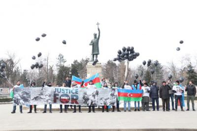 Moldovada Xocalı soyqırımı ilə əlaqədar etiraz aksiyası