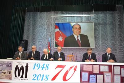 Mətbuat Şurasının rəhbərliyi "Mingəçevir işıqları" qəzetinin 70 illik yubileyində