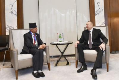 İlham Əliyev Nepal xarici işlər naziri ilə görüşdü