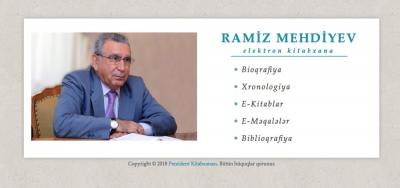 Prezident Kitabxanasının "Ramiz Mehdiyev. Elektron kitabxana" layihəsi istifadəyə verildi
